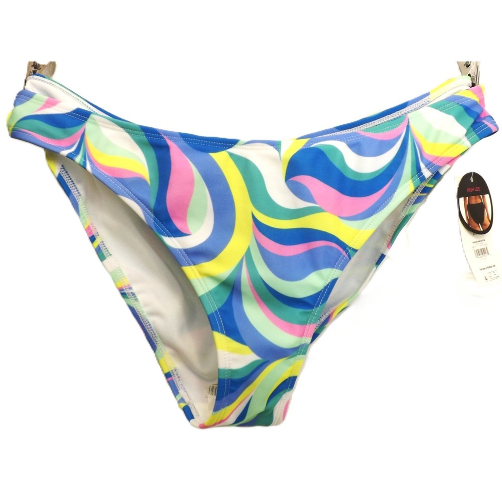No Boundaries Juniors High Low Swirl Bikini Bottoms Size XL (15-17)